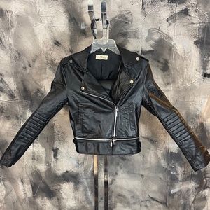 Two Feather Vegan Jacket, Cropped and Customizable